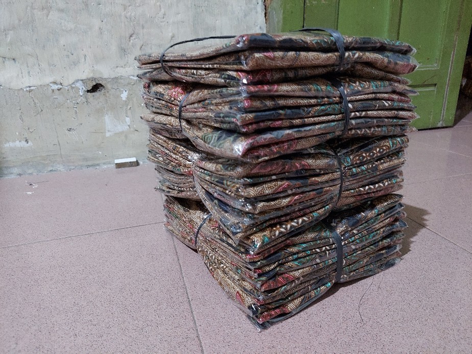 Kemeja Batik Pria Lengan Panjang Size M L Xl Xxl Bswart Batik Hrb026 Kenango Panjang Padi