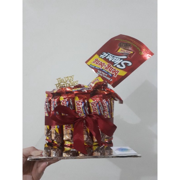 

Snack Tower / Kue Ulang Tahun Snack Beng-Beng Satu Tingkat