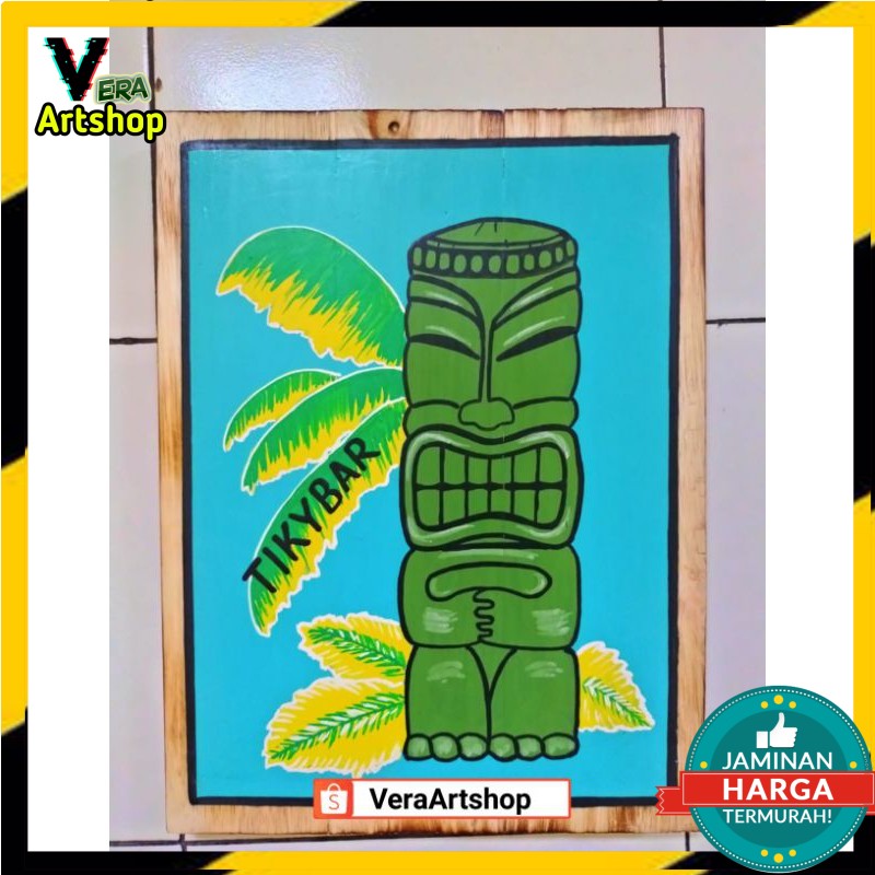 Lukisan Kayu Dekorasi Dinding TikyBar (Wall Decor)