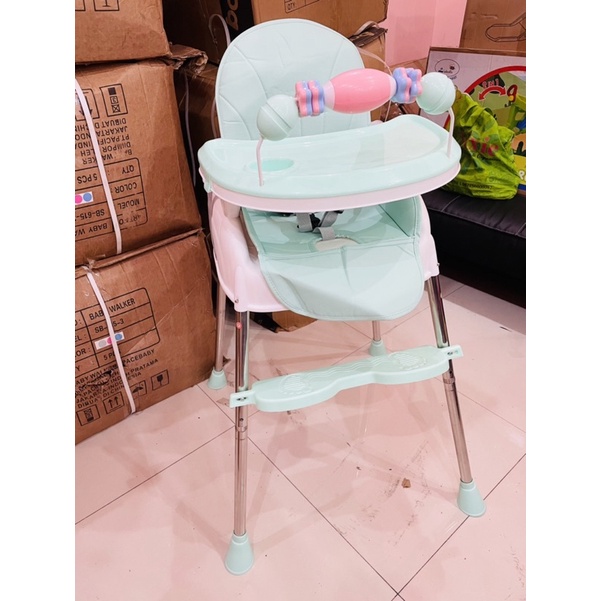 SpaceBaby SB 918 Baby Chair Baby Booster Seat 4 IN 1 High Chair Kursi Makan Anak Bayi