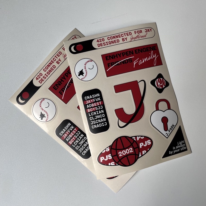 

420 Connected Sticker Sheet Jay Enhypen