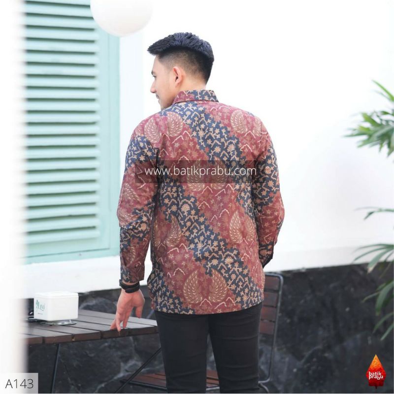 Batik pasangan couple sarimbit pria &amp; wanita batik bahan katun size reguler prg maron