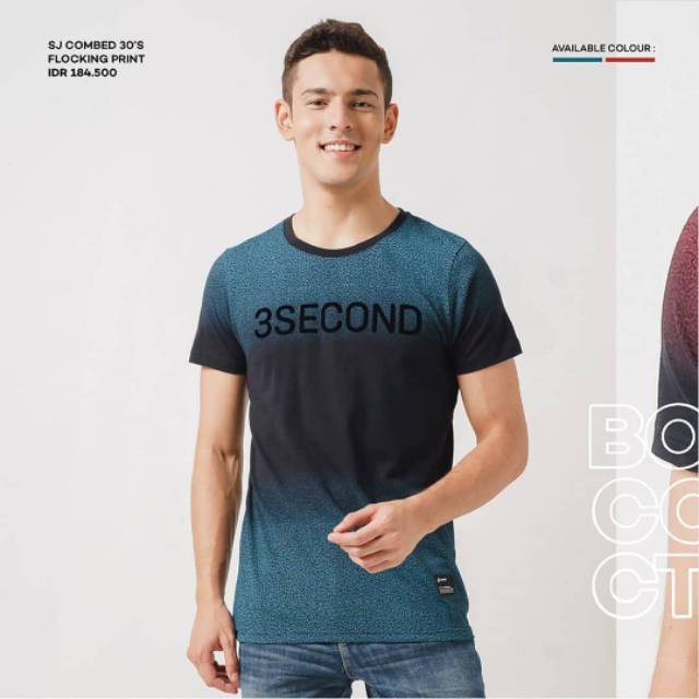T-shirt pria 3second
