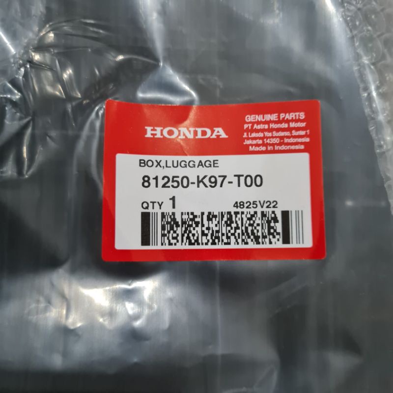81250-K97-T00 Box bagasi honda PCX 150 asli honda