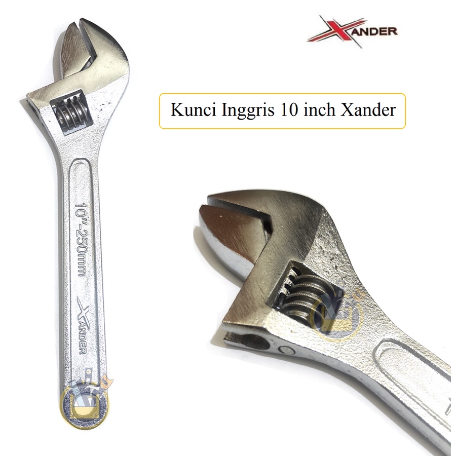 XANDER Kunci inggris 10 inch 250 mm Baco Bago Bako Adjustable Wrench 10&quot; 10 In