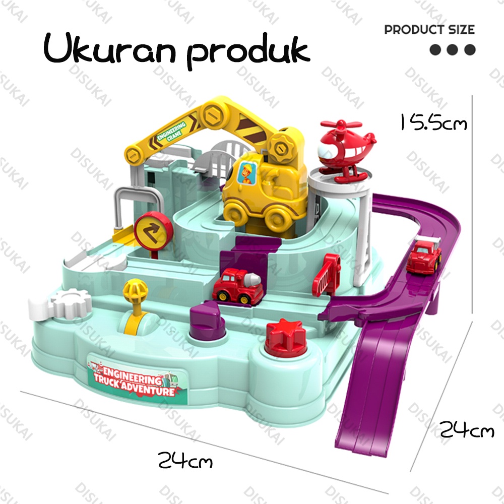 【Stok Baru】Mainan edukasi petualangan mobil Mainan edukatif, mainan puzzle, mainan anak