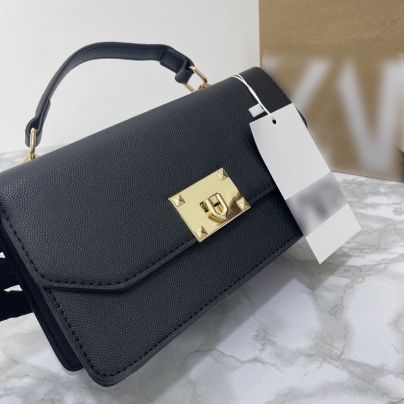 [FOTO ASLI] Tas Wanita 2in1 Dayana Sling Bag Handbag Kulit Premium Tali Panjang Pengunci Logam RZ Bag