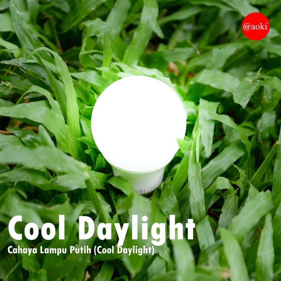 AOKI Lampu LED 5 Watt Bulb ALPHARD Series Cahaya Putih SUPER CERAH AP5W Bohlam 5W E27 Termurah 5 W