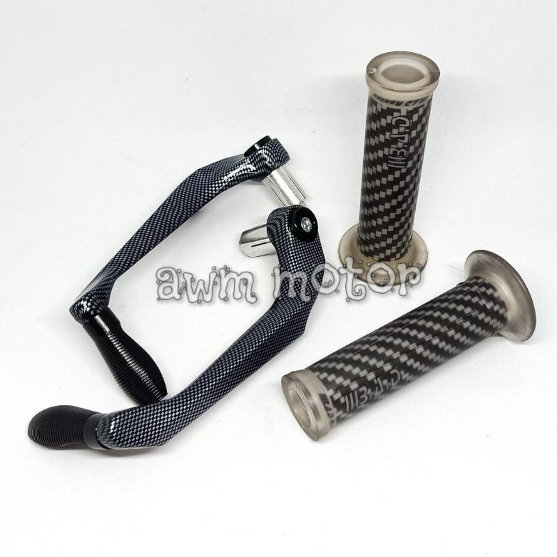 proguard carbon sabit + handgrip carbon BAD 1 paket universal