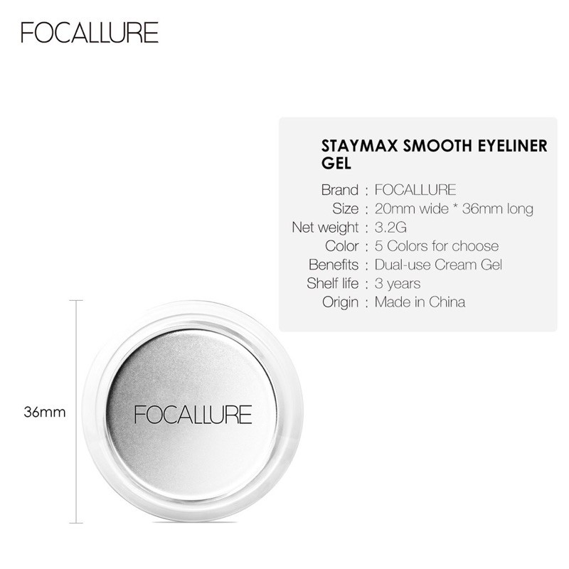 Focallure Staymax Smooth Eyeliner Gel FA135