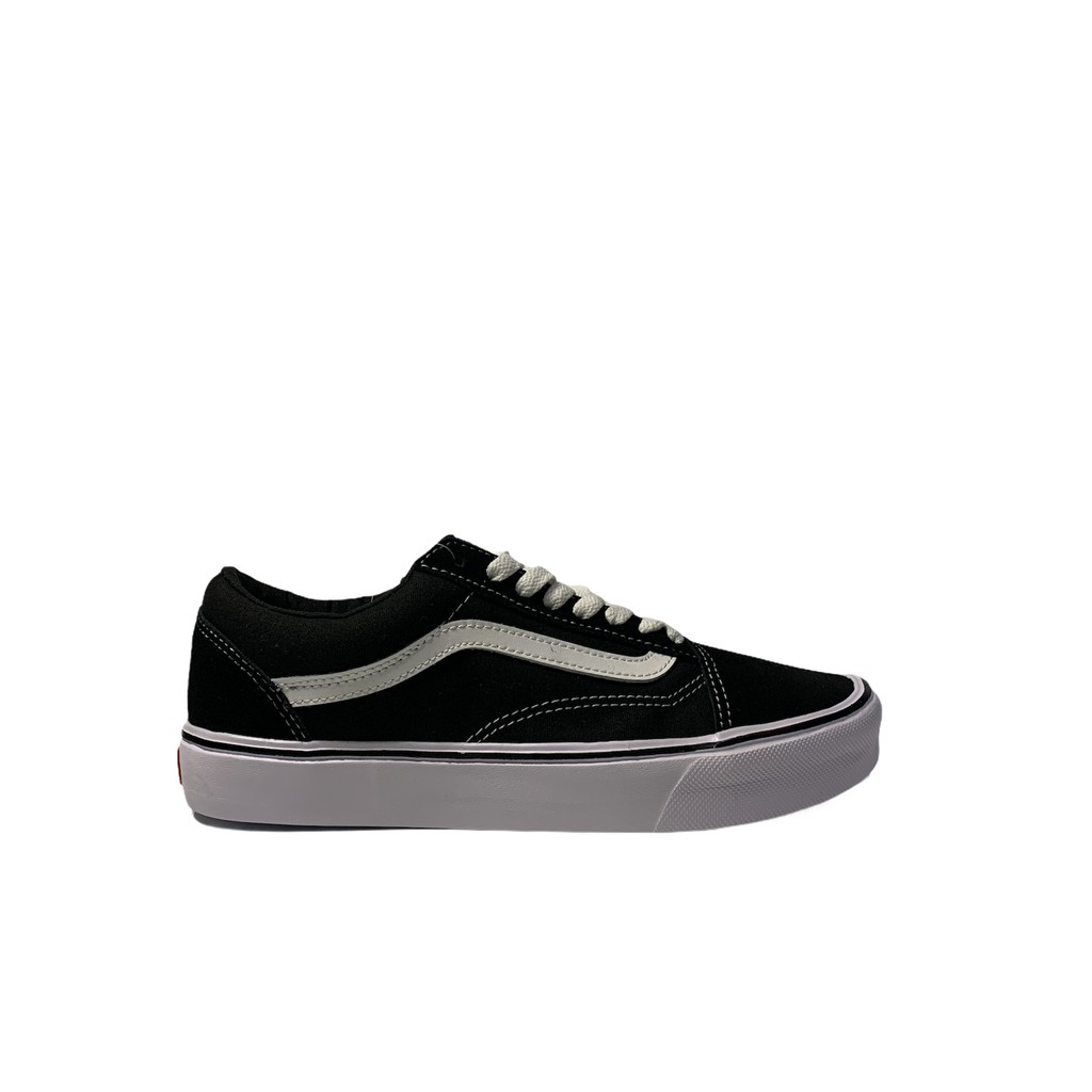 Vans Oldskool Lite (Suede/Canvas) Black / White Original 100%