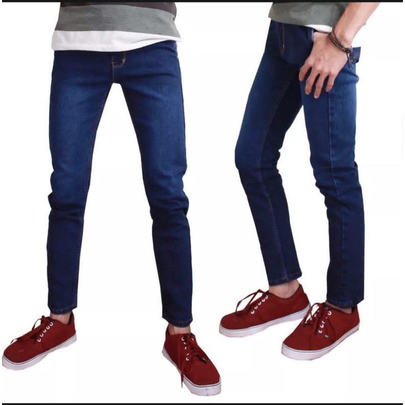 celana jeans panjang cowok laki-laki skinny slimfit terlaris di jeans panjang cowok