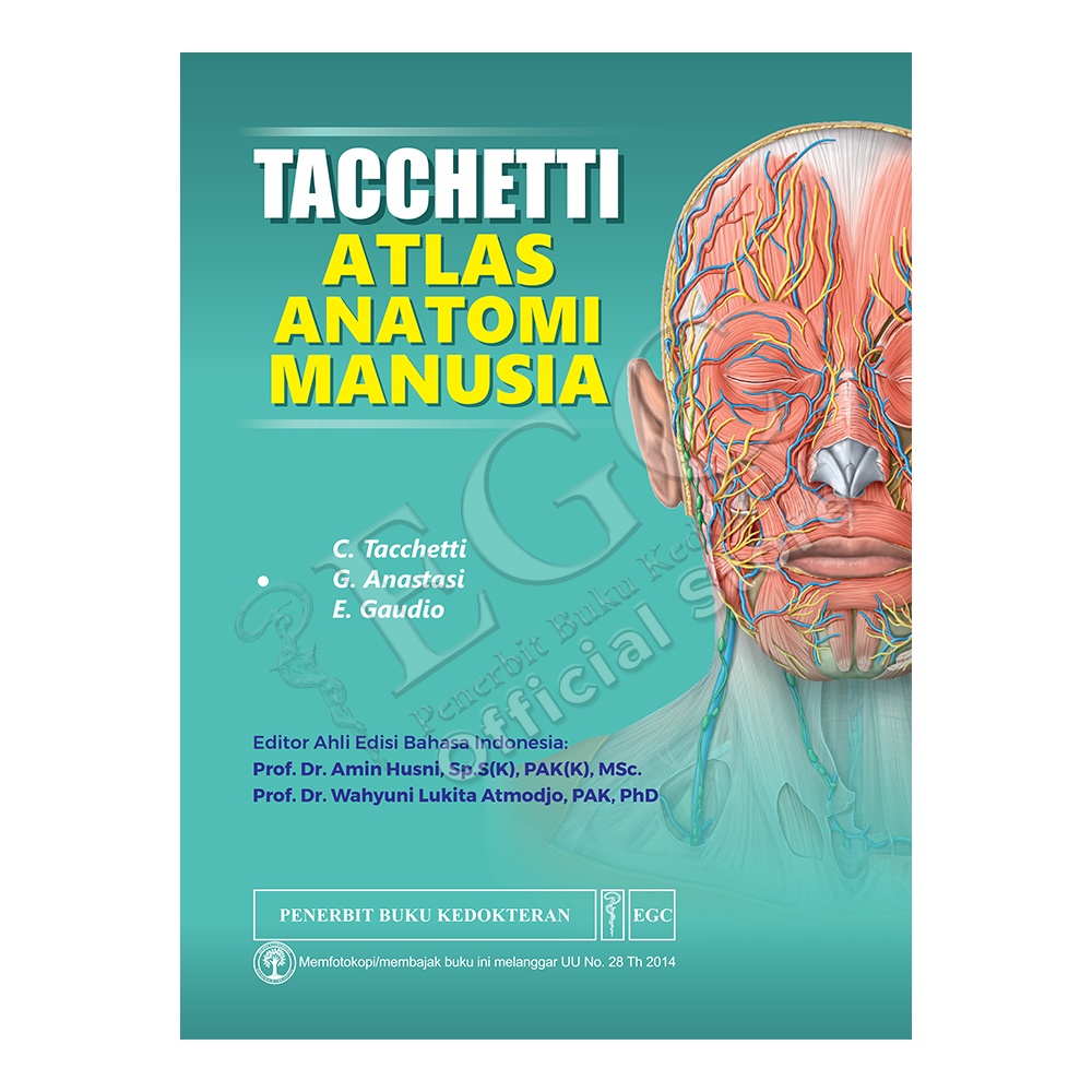 Buku ORIGINAL - Buku TACCHETTI Atlas Anatomi Manusia C. Tacchetti & G. Anastasi & E. Gaudio EGC - Ke