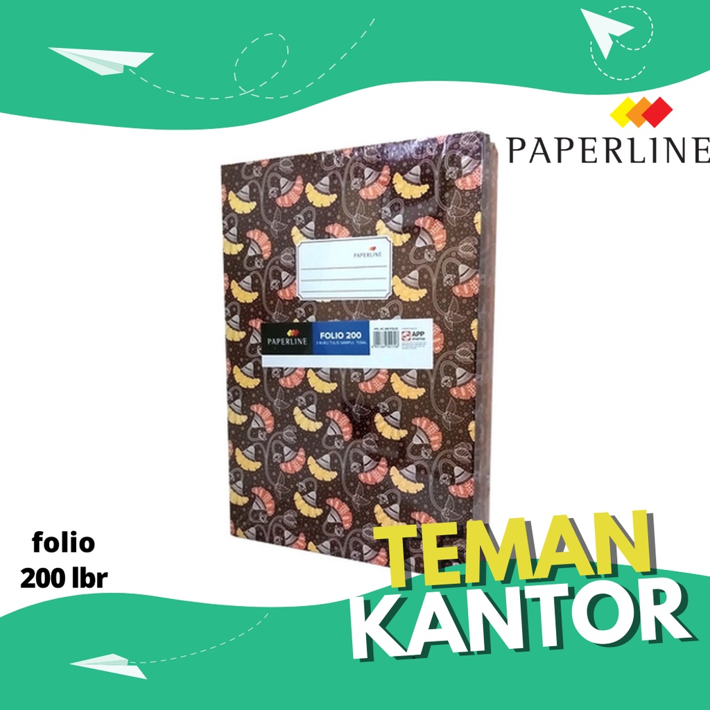 

Buku Folio 200 PAPERLINE/Buku Akuntansi/Hard Cover Folio PPL 200