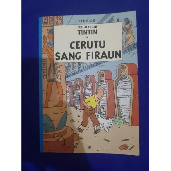 Buku Cerita Bergambar Petualangan Tintin C3rutu Sang Firaun