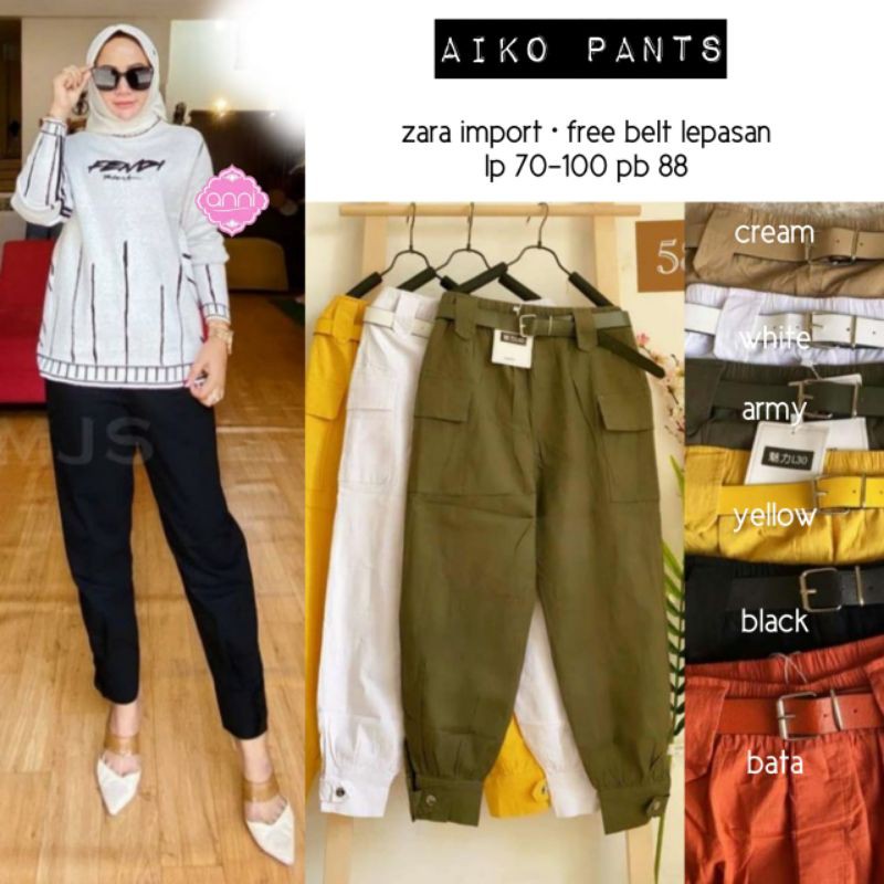 CELANA ZARA IMPORT AIKO PANTS / EMINA PANT BY ANNI DANS LABEL
