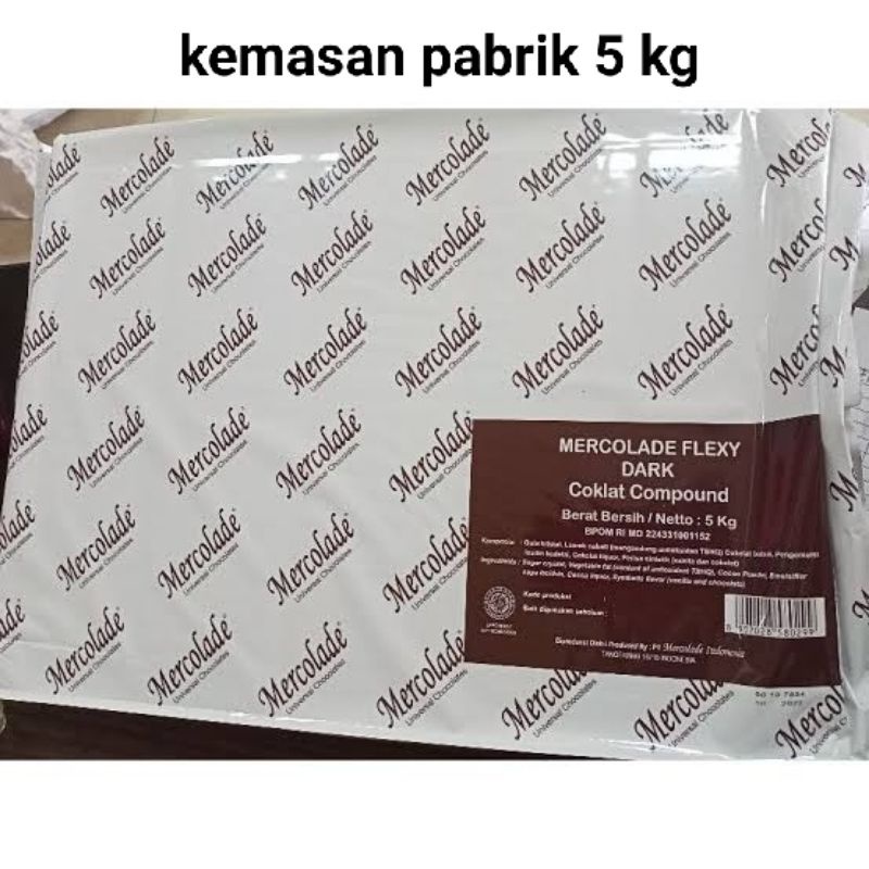 mercolade flexy dark coklat compound 250 gram