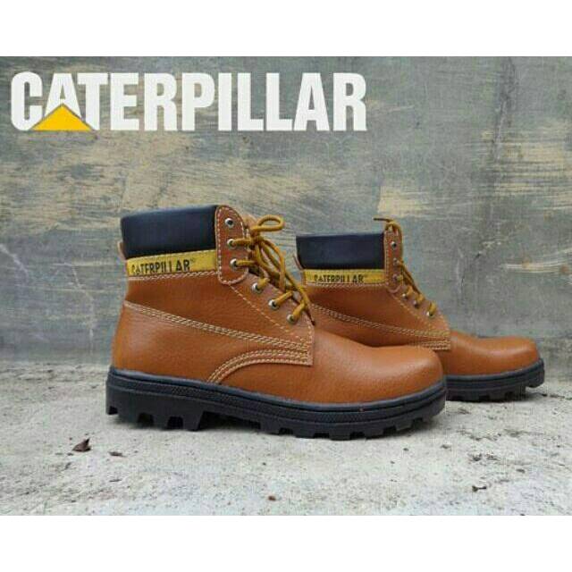 Sepatupria boots caterpillar safety shoes original handmade bandung