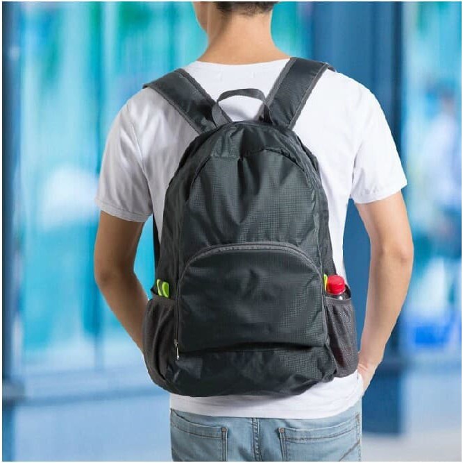 (COD) Foldable Backpack / Travel / Tas Punggung Lipat / Ransel Traveling