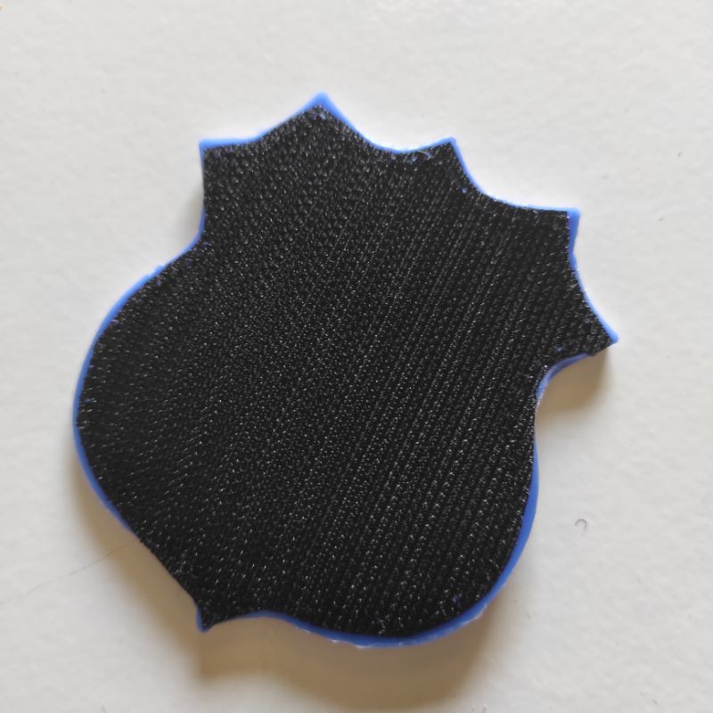 PATCH RUBBER LOGO SECURITY SATPAM INDONESIA DASAR BIRU/TEMPELAN EMBLEM KARET VELCRO