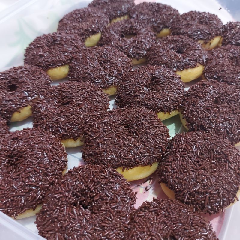 

Donat kentang Coklat seres