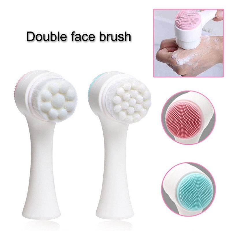 ~ PIYOSHI08 ~ Alat Pembersih Wajah Facial Cleansing Brush Silikon Cuci Muka 2in1 Murah AF72