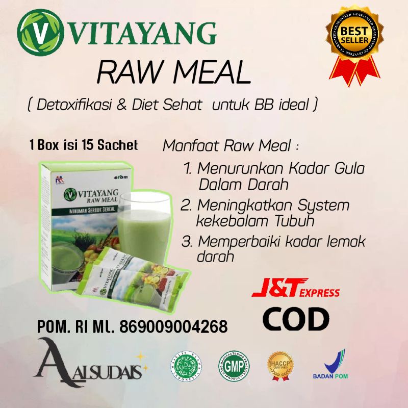 

VITAYANG RAW MEAL, DETOKSIFIKASI HI PROTEIN UNTUK DIET SEHAT RENDAH GULA