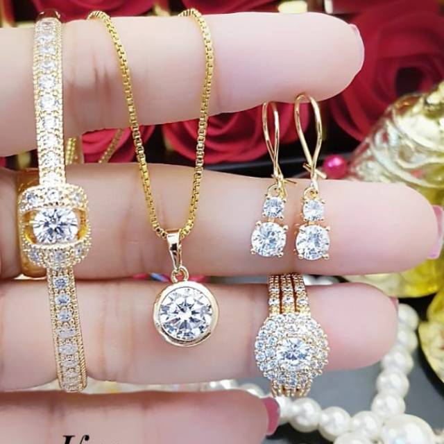 Xuping set perhiasan lapis emas 24k 2210