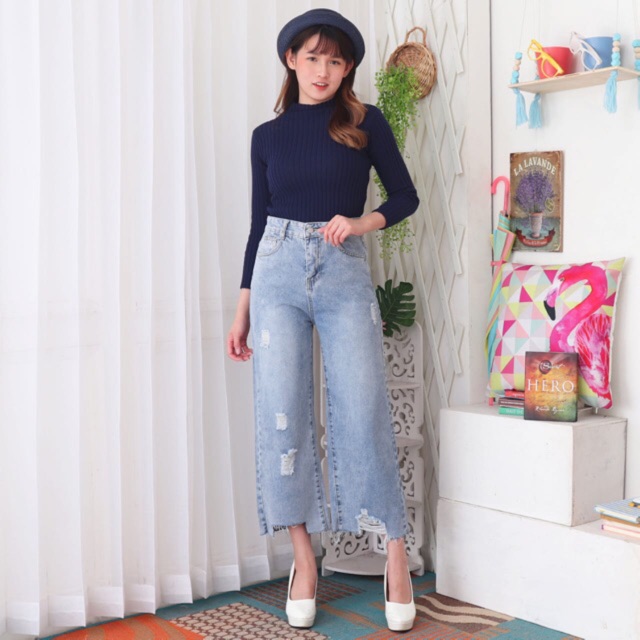 VIERLIN - Jeans 69355 - CELANA KULOT JEANS WANITA