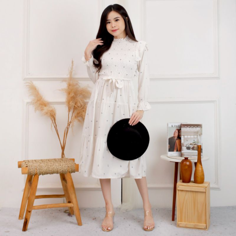 LONG TUNIK SMOKE ANDIN MOTIF JANGKAR AILEEN