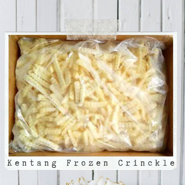 

Kentang goreng 2.5kg 2500gram 2,5kg beku frozen crinckle straight shoestring