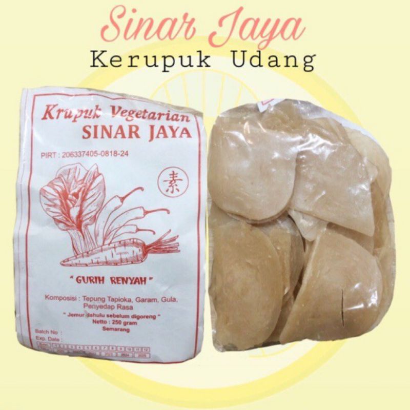 

Vegetarian Kerupuk Udang Sinar Jaya 250g