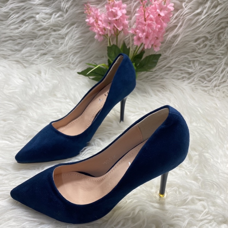 @gemilangshoes high heels TMT 9501 polos suede (restock best seller) sepatu tumit wanita import-4