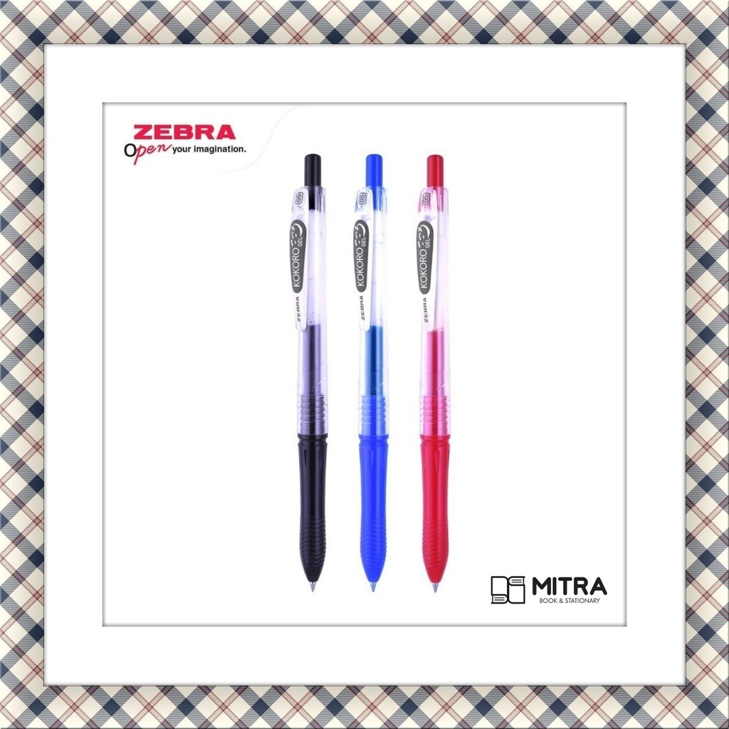 

Bolpoint/pulpen/bolpen Kokoro Gel 05 Hitam Biru Merah