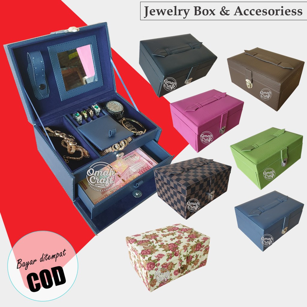 UNGU FULL - Jewelry Box and Accesories / Kotak Perhiasan Dan Aksesoris Emas Gelang Kalung