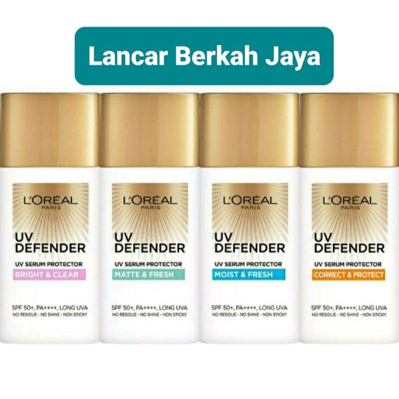 LOREAL UV Defender Matte &amp; Fresh / Bright &amp; Clear / Sunscreen 15ml /50ml