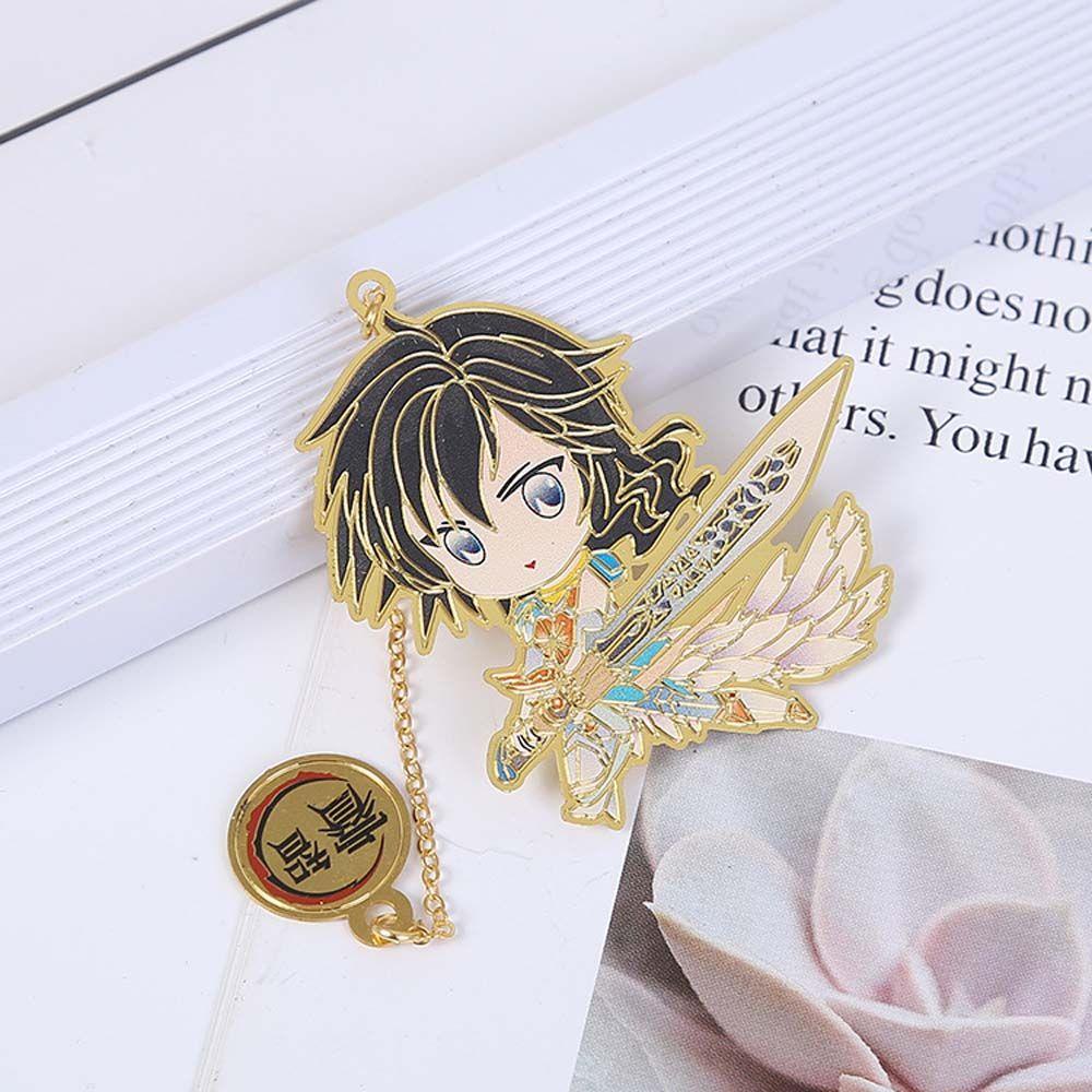 [Elegan] Mo Dao Zu Shi Bookmark Anime Vintage Xie Lian Fringed Stationery Metal Penanda Buku Hua Cheng