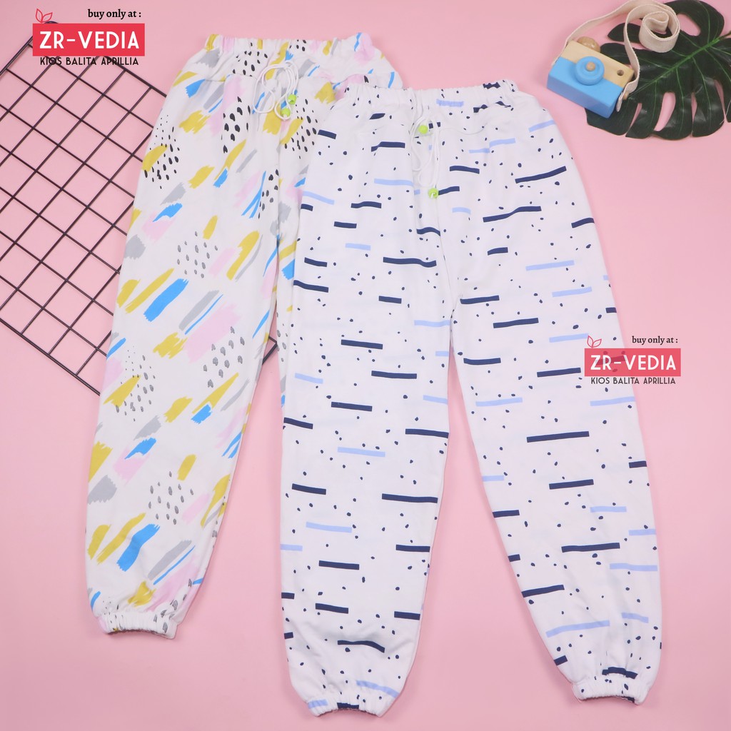 Jogger Motif Uk 8-10 Tahun / Joger Pants Celana Panjang Anak Laki Perempuan Import Grosir Murah