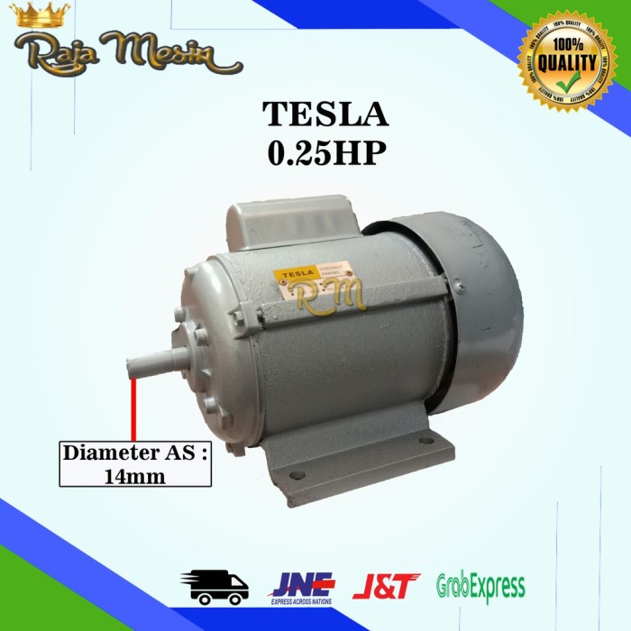 Dinamo Elektro Motor Tesla 1/4 HP / Mesin Penggerak untuk Parut Kelapa l NEW21