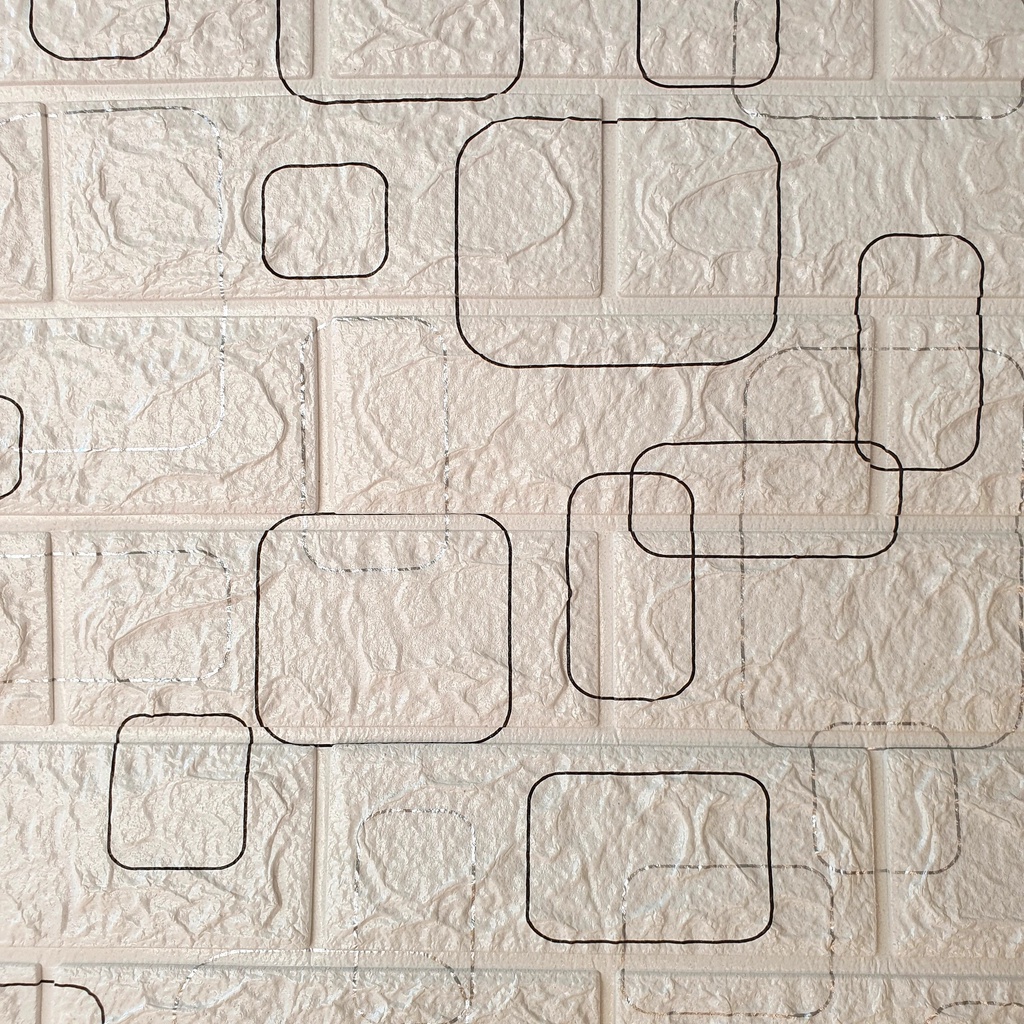 WALLPAPER FOAM Wallpaper Batu Bata Putih Foam Busa Sticker HIASAN Dinding 3D Brick FOAM WALL STICKER