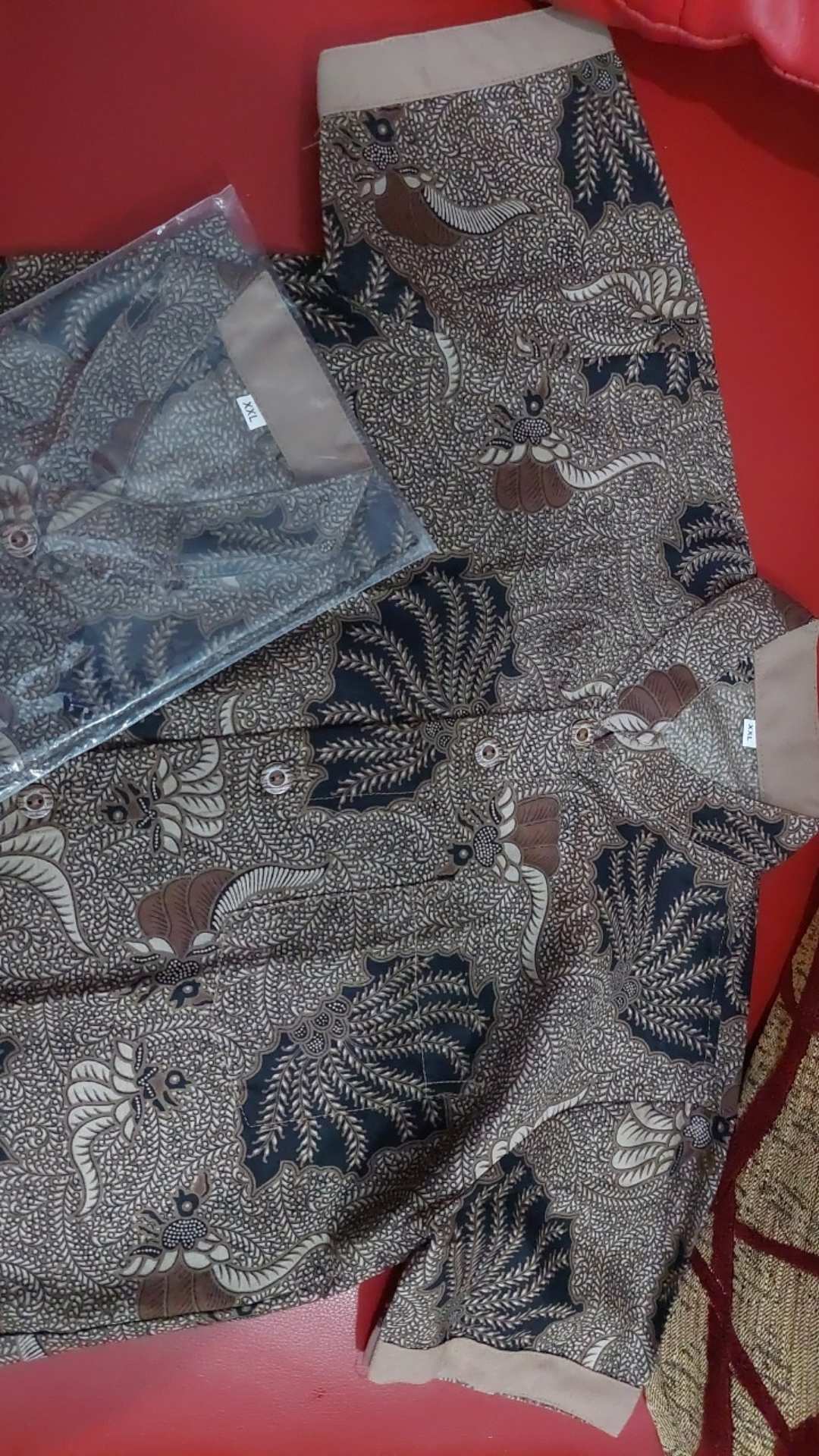 Kemeja Koko Batik Anak Dan Dewasa Motif Sidoasih - Kerang - Kenari