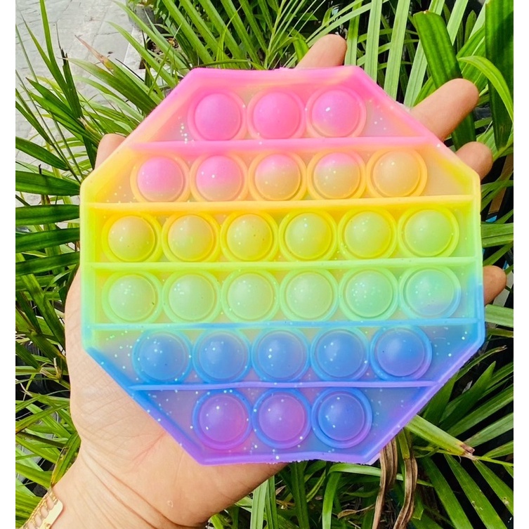 (TERBARU) POP IT PASTEL SERI GLITER POP IT GLITER BARU-3