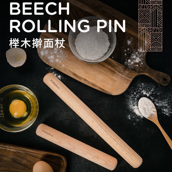 Forbake Beech wood rooling pin / rolling pin kayu / alat gilas adonan