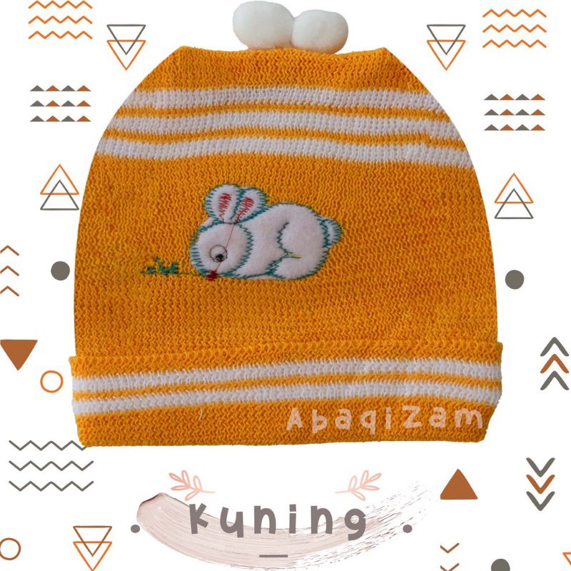 Topi Rajut Kupluk Bayi Usia 0-12 Bulan