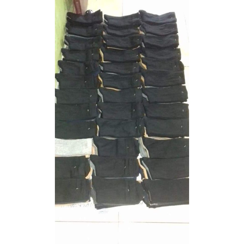 3 Pasang Kaos Kaki Panjang Polos Mix Warna