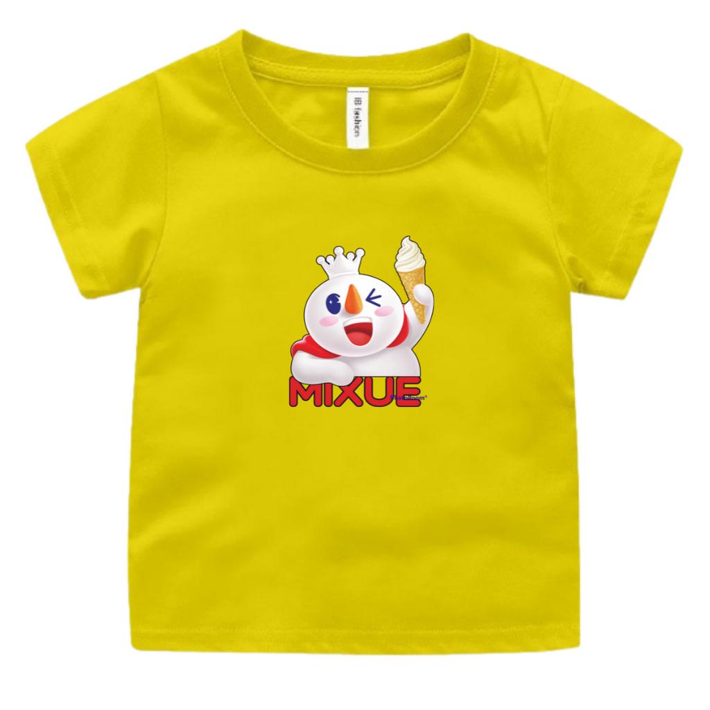 BAJU KAOS OBLONG ANAK PEREMPUAN DAN LAKI MOTIF MIXUE VIRAL USIA 2-9 TAHUN UXLO FASHION