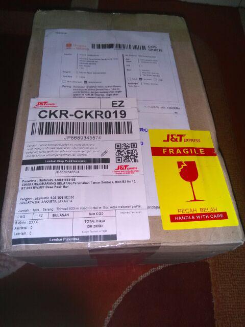 Thinwall 500 Ml Food Container Box Kotak Makanan Plastik