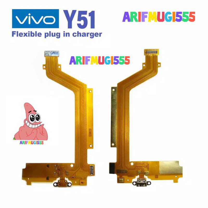 Fleksibel Flexibel Konektor Conector Charger Vivo Y51 - Y51L Original