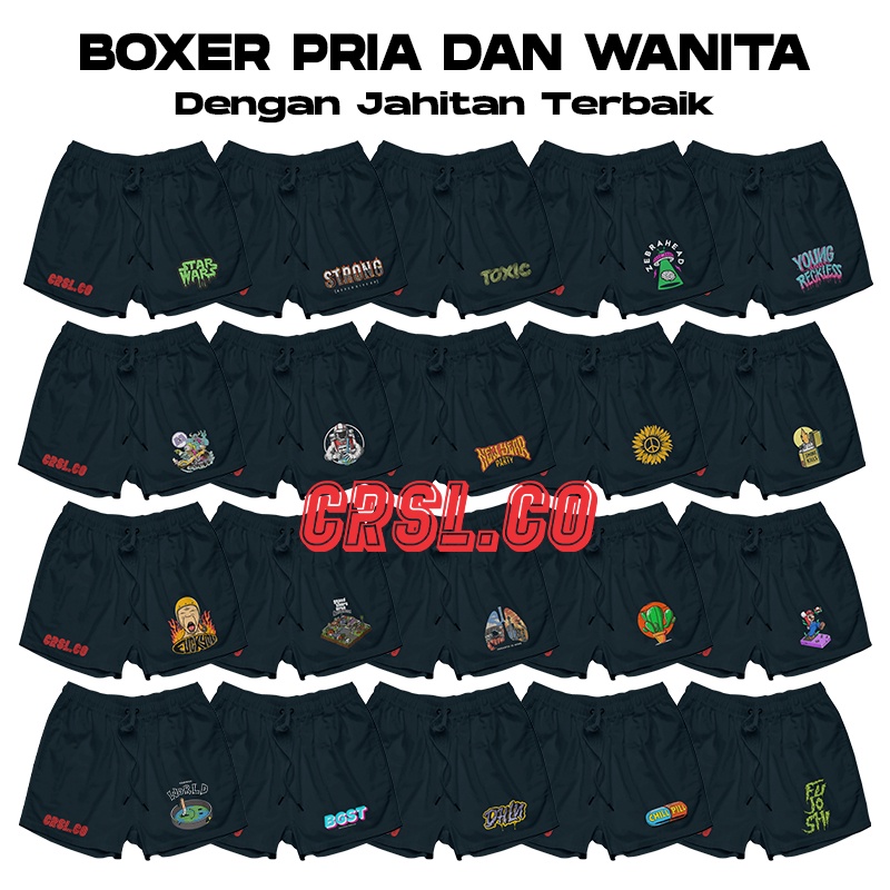 BOXER CASUAL PRIA WANITA // CELANA PENDEK BOXER SPORT BOXER OLARAGA