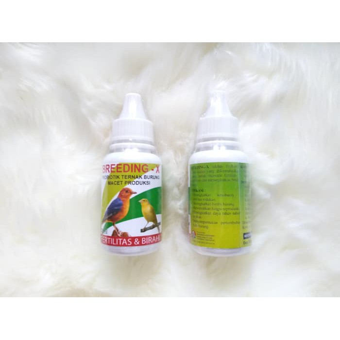 Vitamin Burung BREEDING X 30ml Obat Macet Produksi Birahi Fertilitas